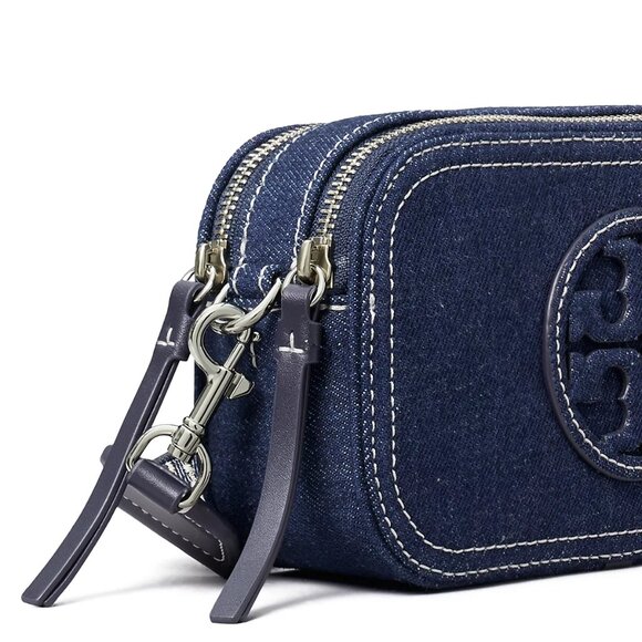 Tory Burch Mini Miller Denim Crossbody Bag - Picture 4 of 10